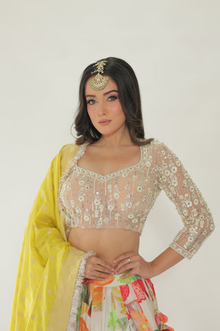 JM Floral Lehenga Set
