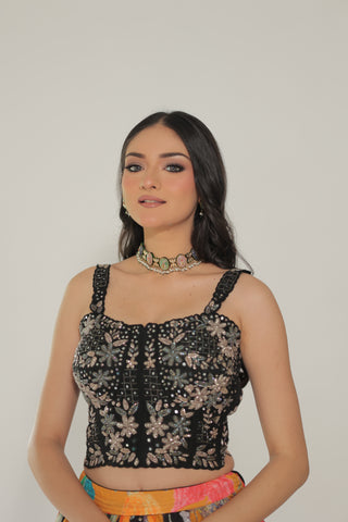 JM Midnight Bloom Lehenga