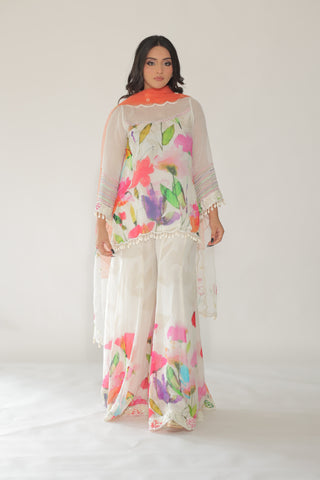 JM Floral Gharara Set