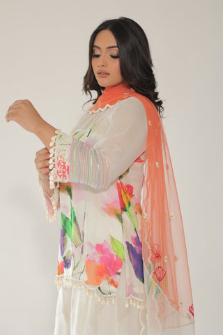 JM Floral Gharara Set