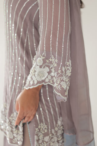 Moonstone Lilac Shirt with JM Farsi Salwar