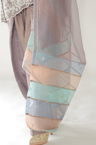 Moonstone Lilac Shirt with JM Farsi Salwar