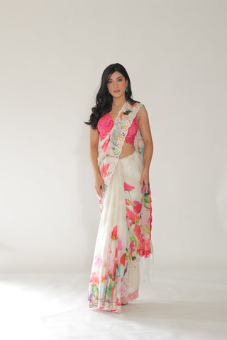 JM Floral Saree