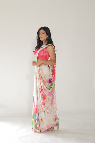 JM Floral Saree