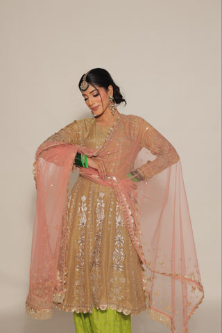 Biscotti Embroidered Kalidar with JM Salwar