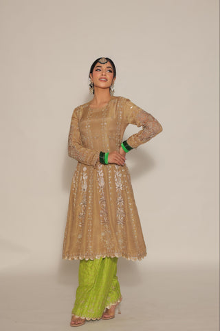 Biscotti Embroidered Kalidar with JM Salwar