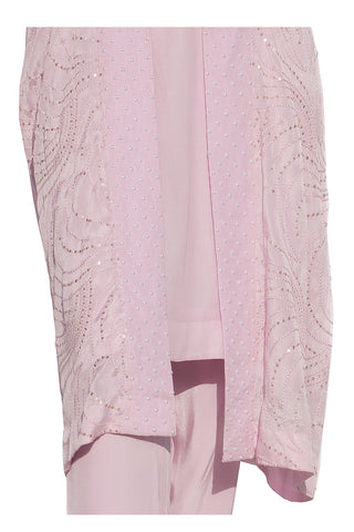 Parfait Pink Embroidered Suit With Pencil Pants